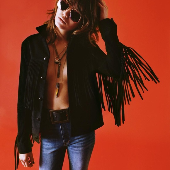 April 77 Other - APRIL 77 vegan suede fringe jacket "Heartbreaker"